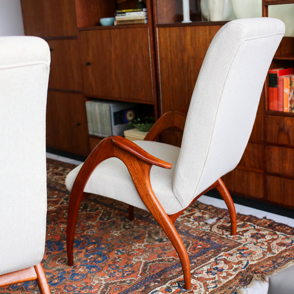 A Pair of 1950s Italian Armchairs