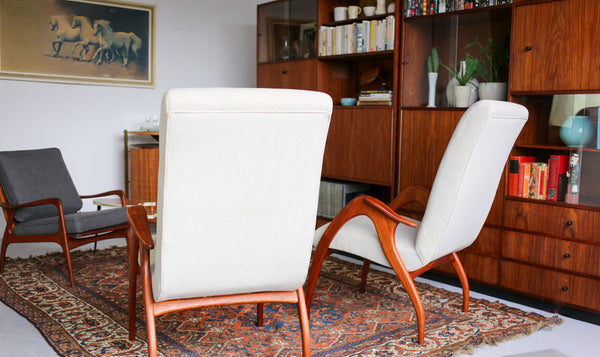 A Pair of 1950s Italian Armchairs