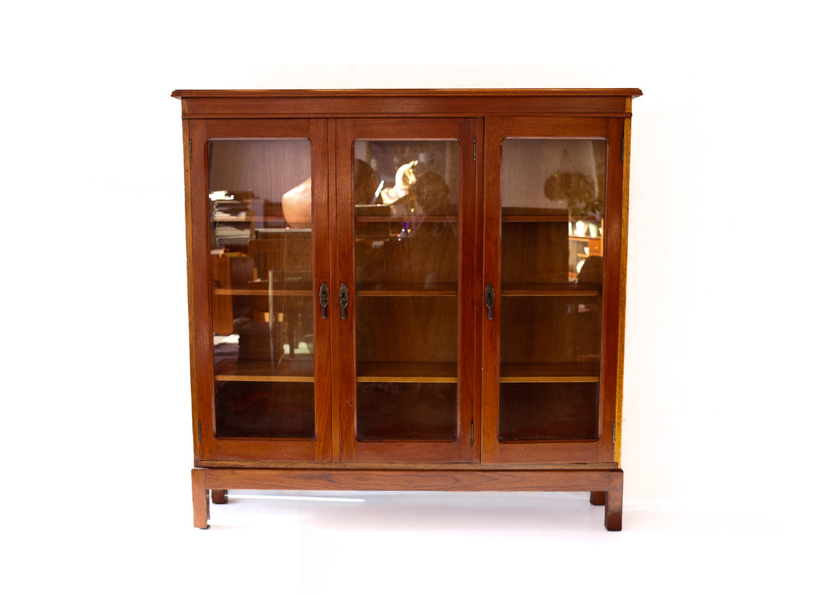 Vintage Solid Wood Book Cabinet