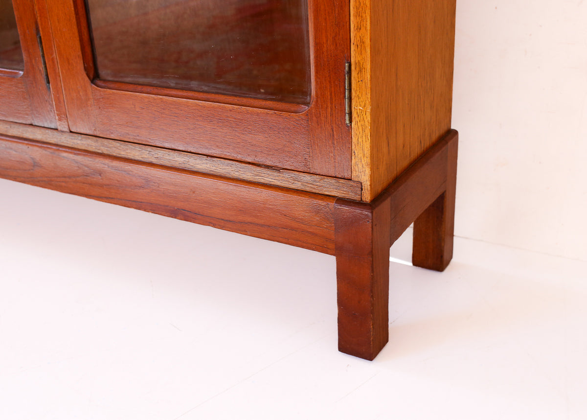Vintage Solid Wood Book Cabinet