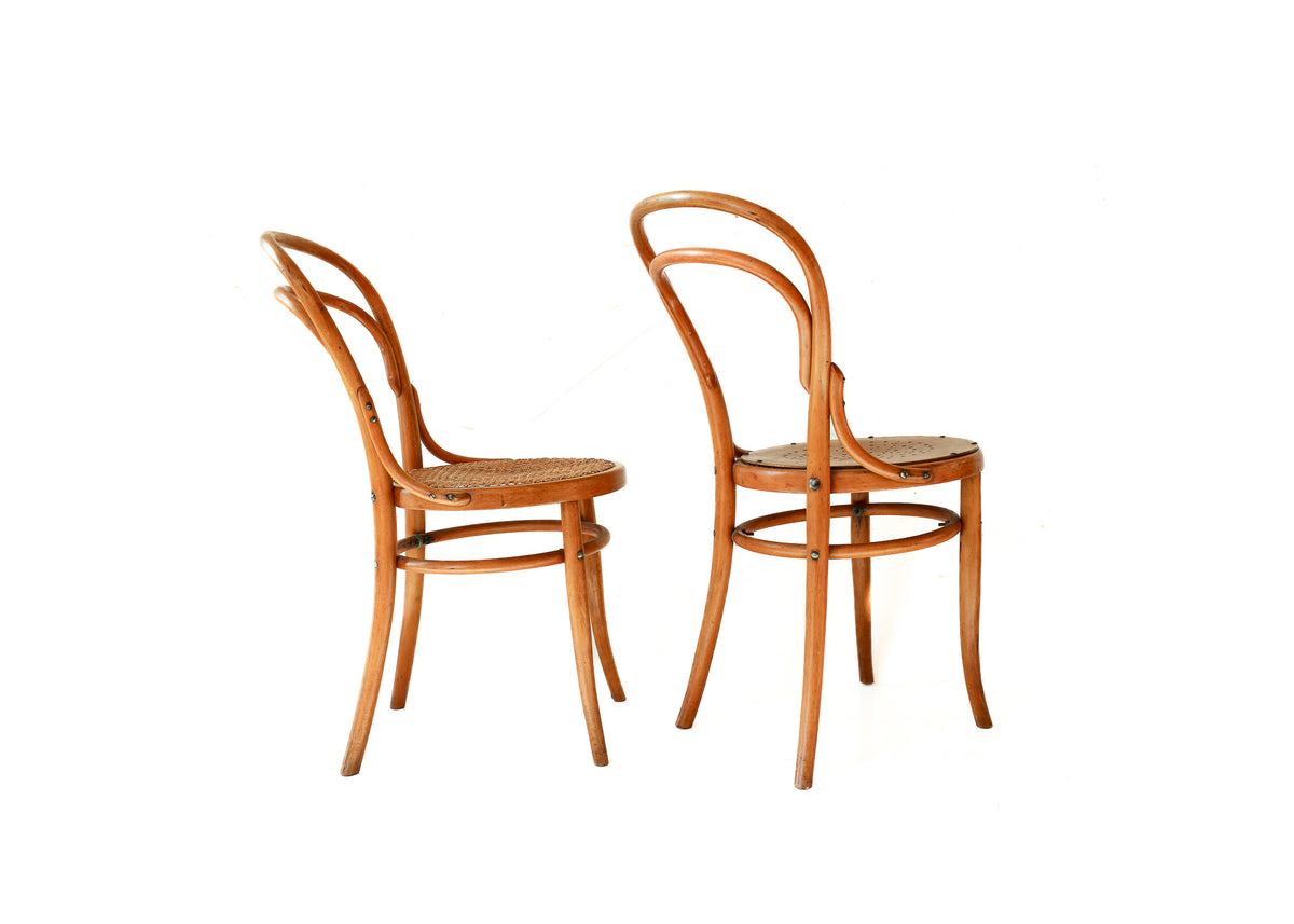 Pair of Bentwood Café Chairs - made in Finland