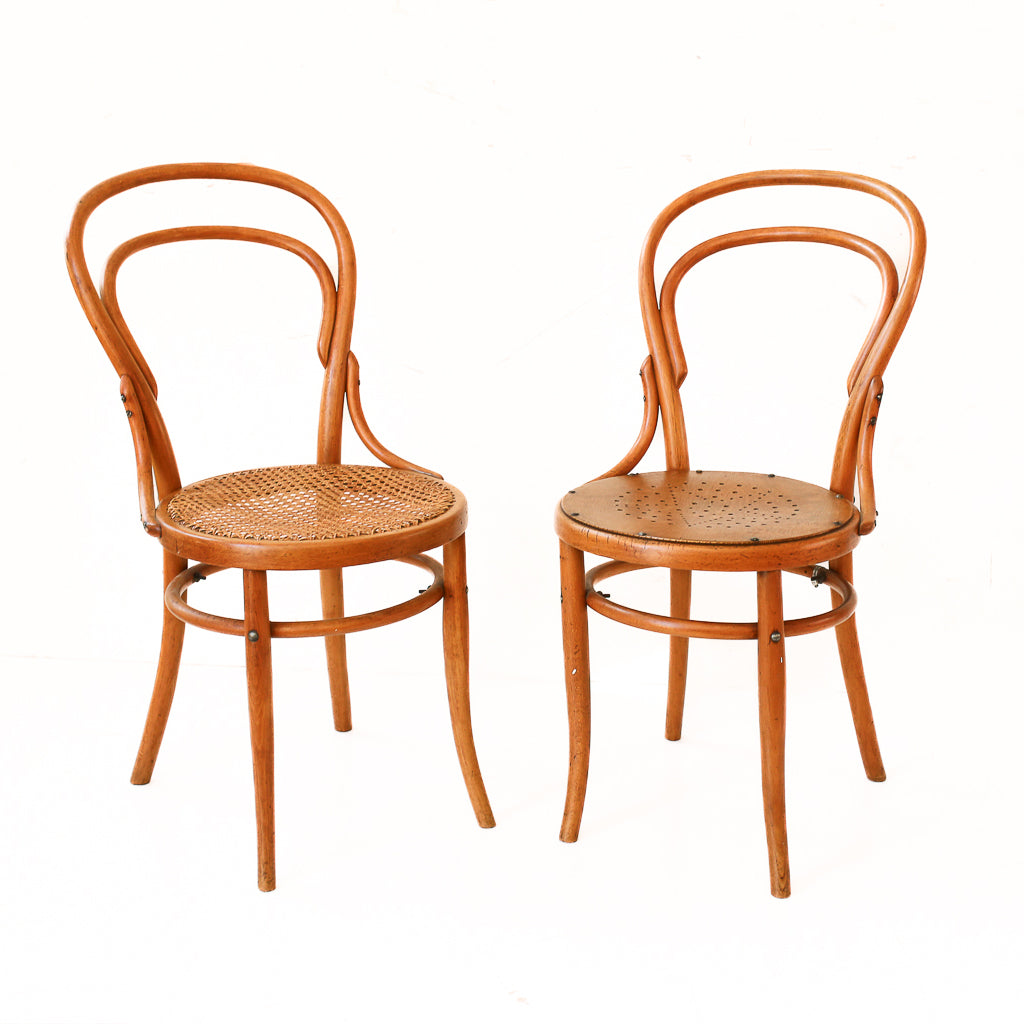 Pair of Bentwood Café Chairs - made in Finland