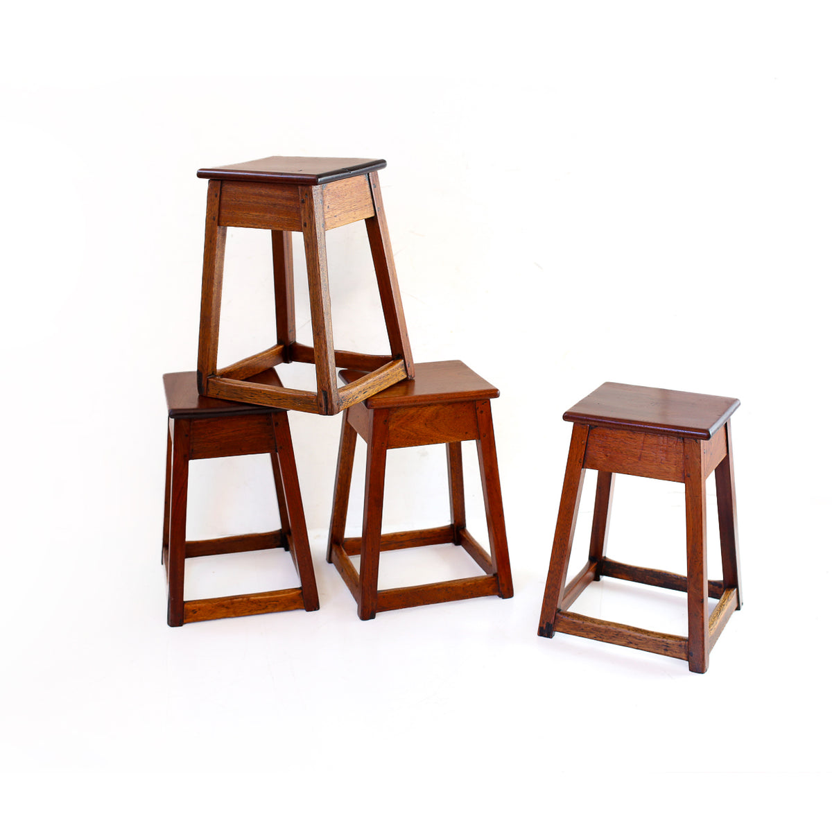 Antique Library Stools