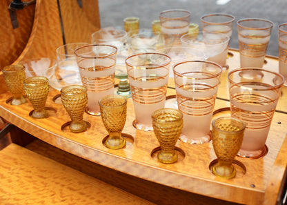 Pink and Gold Glass Lemonade Set