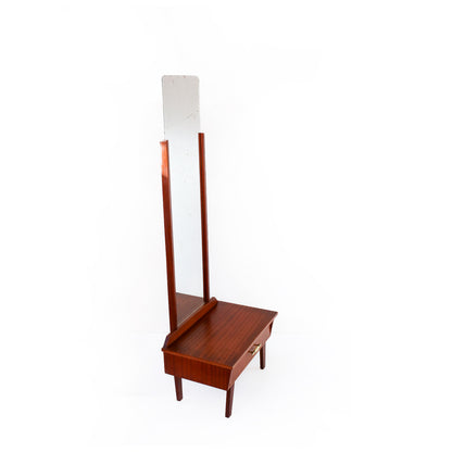 Mid-century Vanity with Tall Mirror