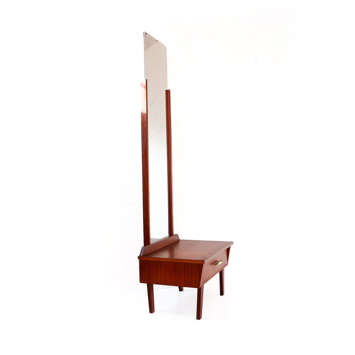 Mid-century Vanity with Tall Mirror