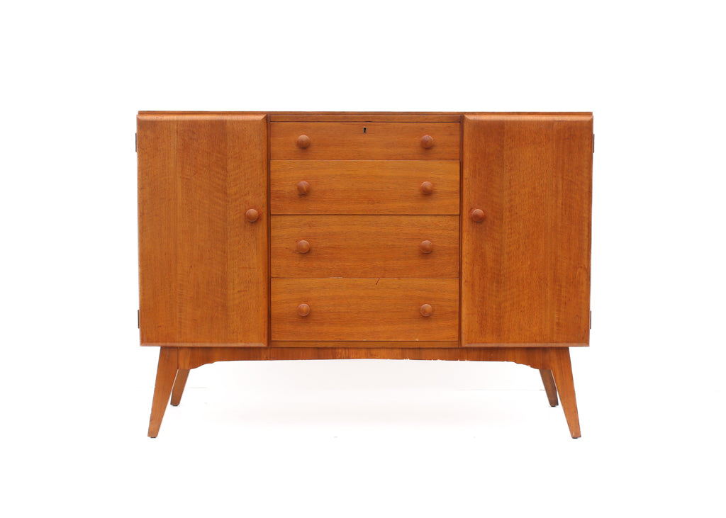 "Golden Key" Mid-century Highboard, UK c.1950s