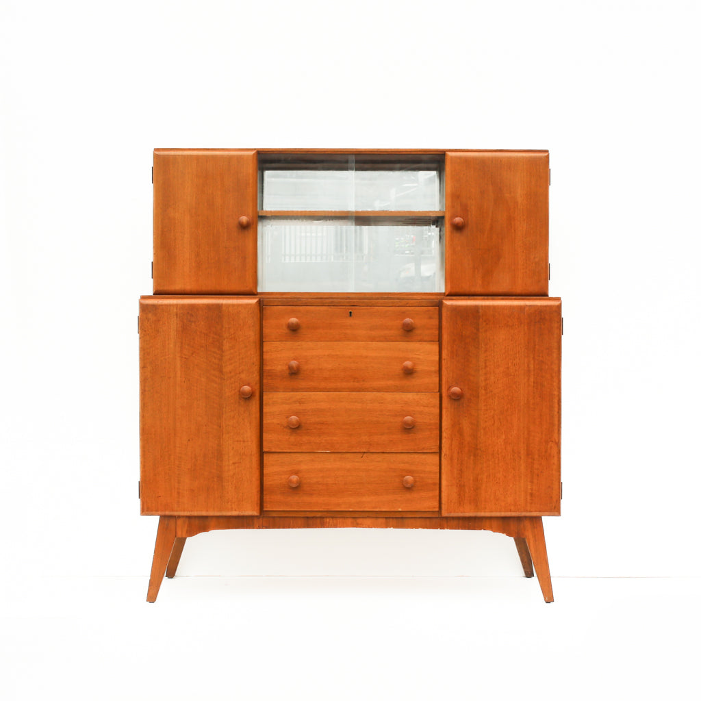 "Golden Key" Mid-century Highboard, UK c.1950s