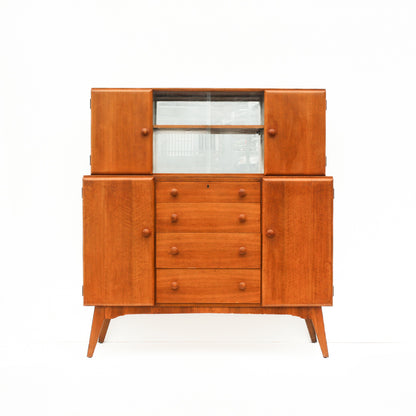 "Golden Key" Mid-century Highboard, UK c.1950s