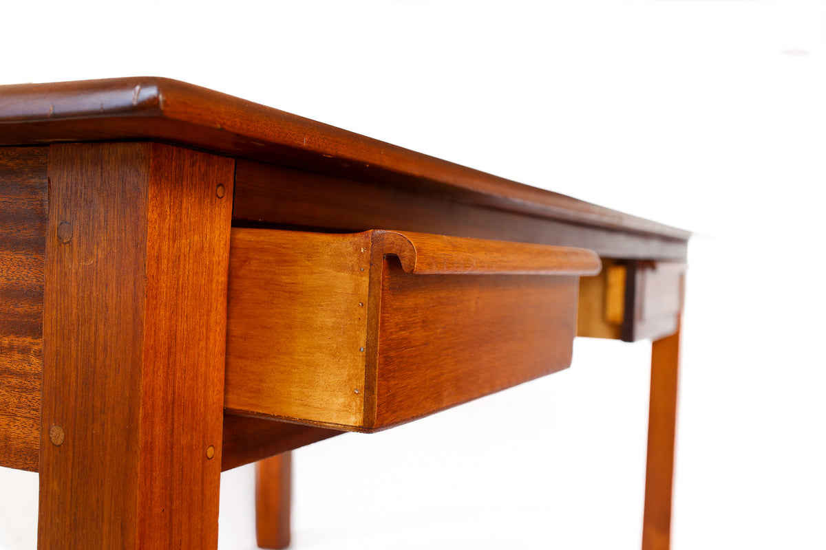 Solid Wood Desk with Two Drawers