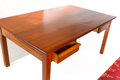 Solid Wood Desk with Two Drawers