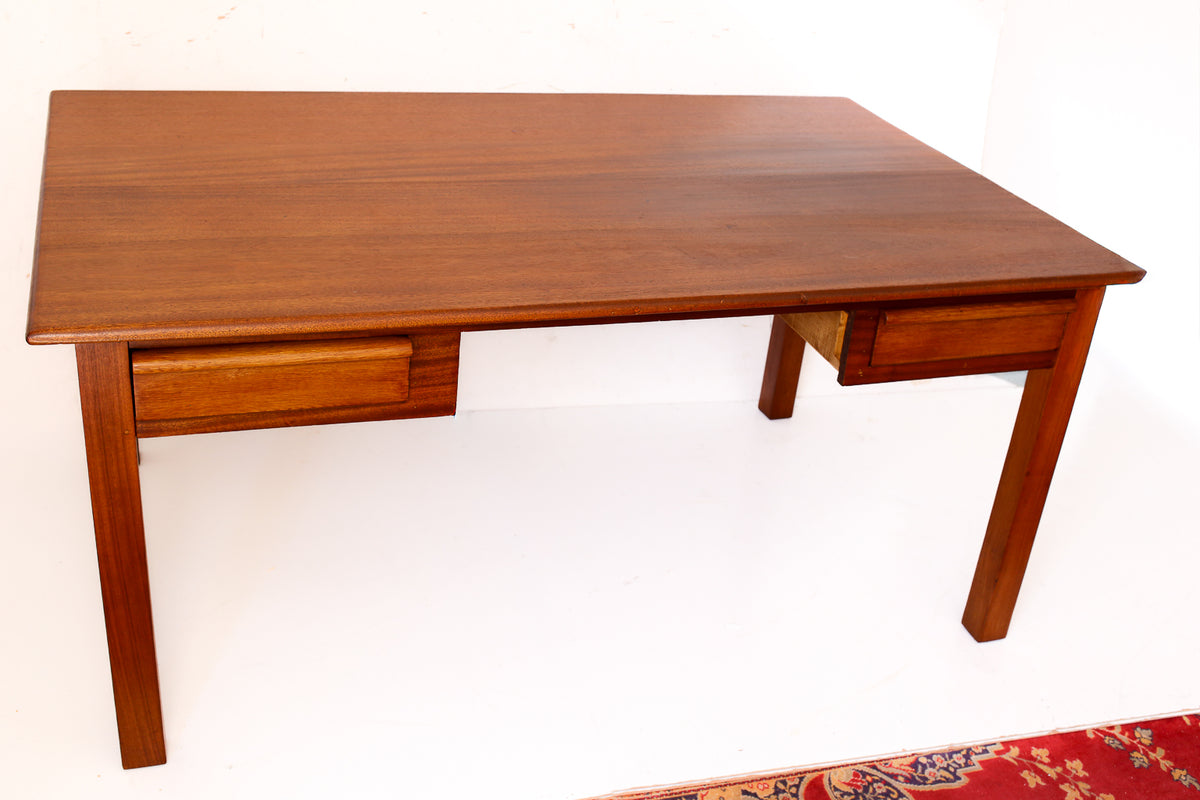 Solid Wood Desk with Two Drawers