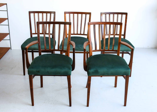 A Set of Five Chairs by E.E. Meyer for Binnehuis