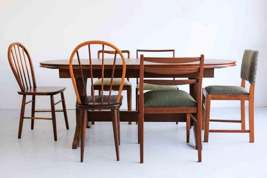 Extendable Dining Table by EE Meyer for Binnehuis