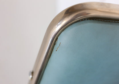 Set of Six Retro Steel Frame Chairs