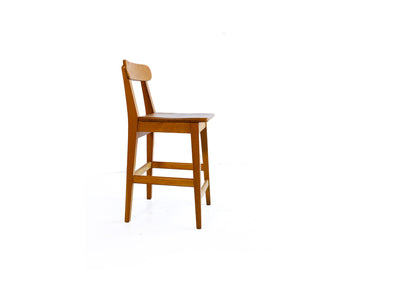 Set of Four Vintage Oak Bar Stools