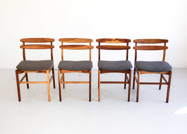 Four Mid-Century Modern Kiaat Chairs