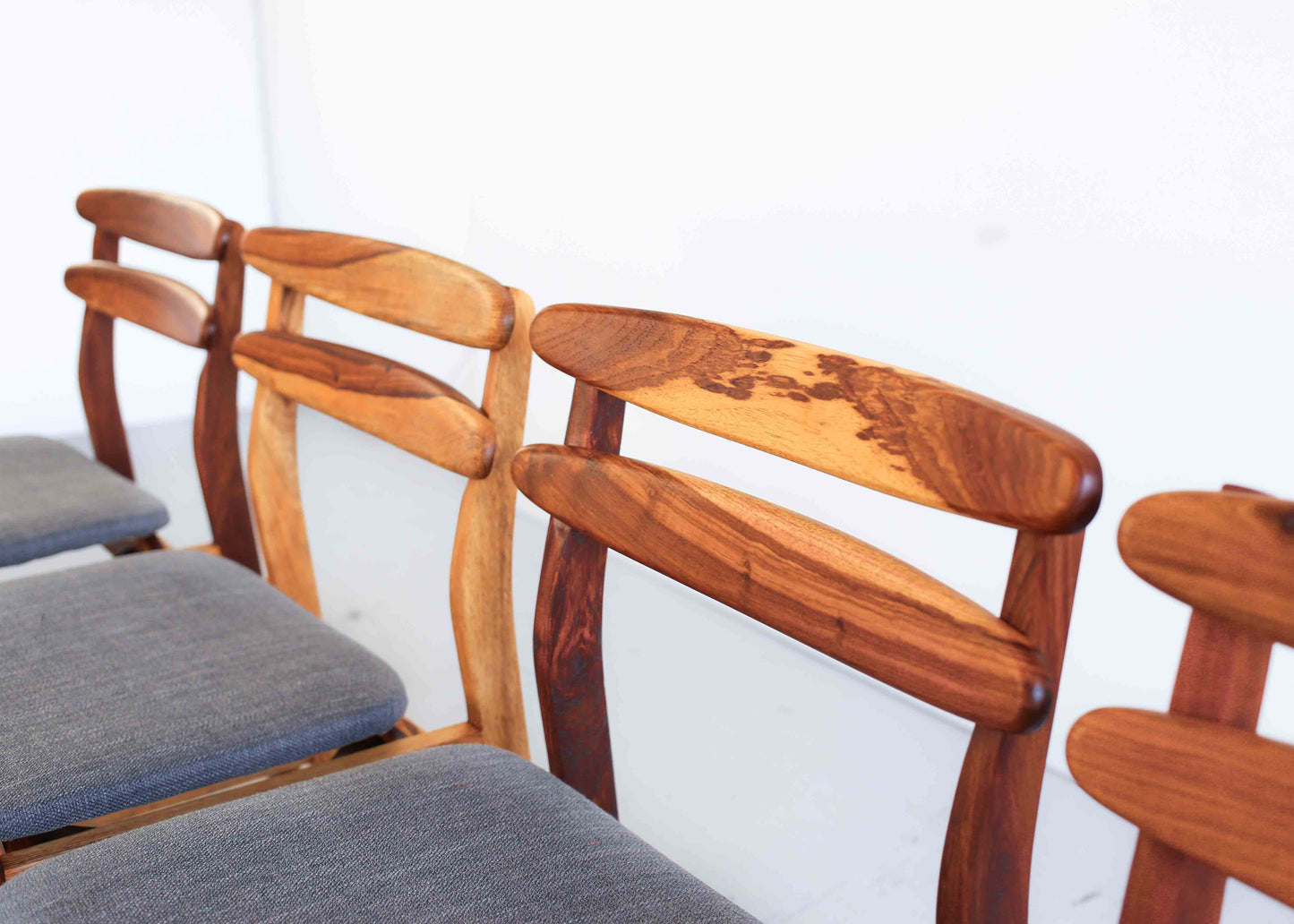 Four Mid-Century Modern Kiaat Chairs