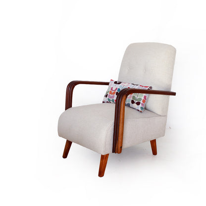 Upright Vintage Lounge Chair