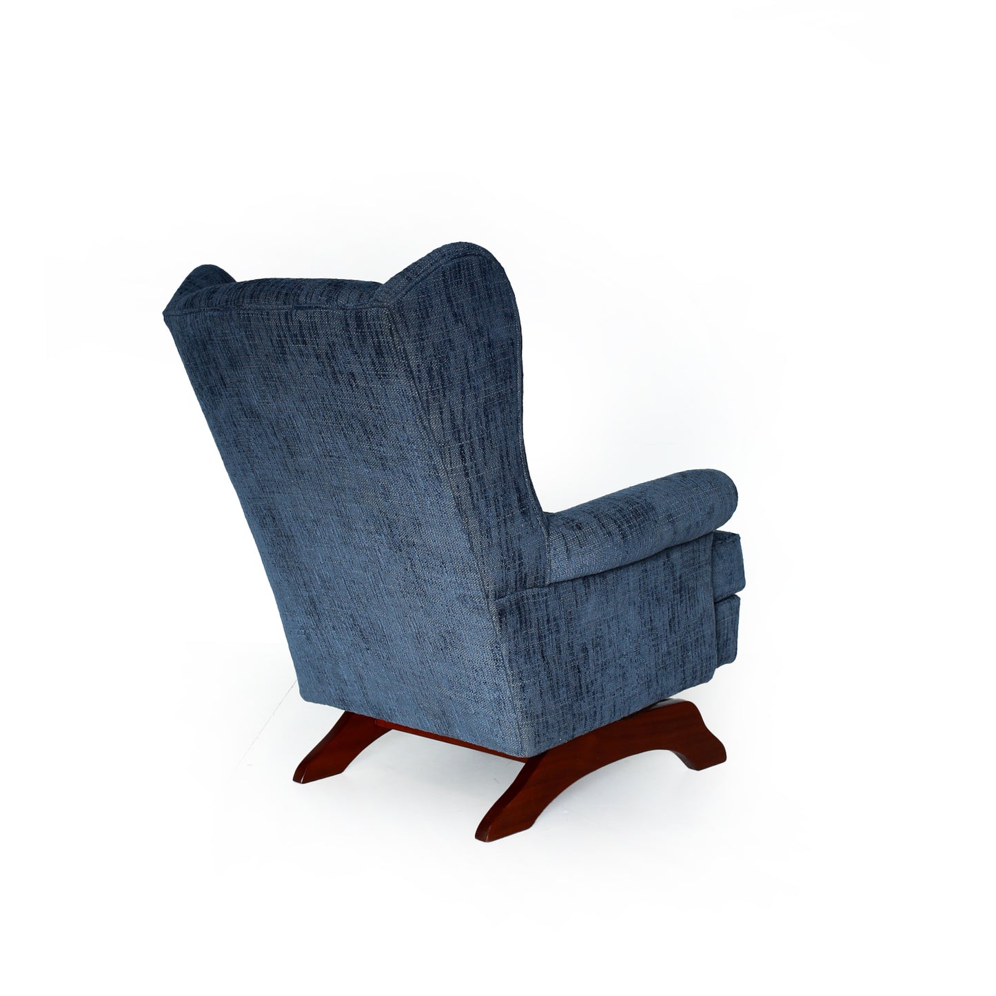 Vintage Wingback Rocker with Ottoman