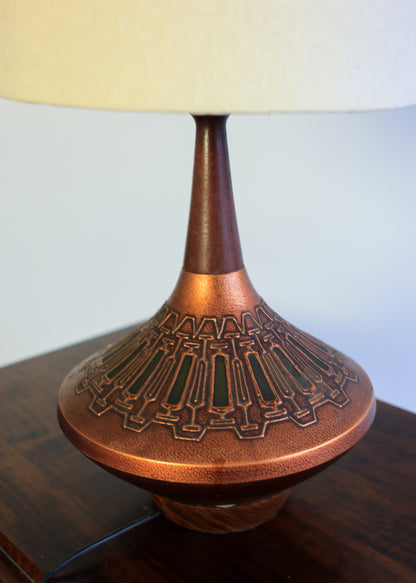 1960's Brutalist Ceramic Lamp