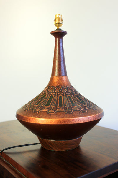 1960's Brutalist Ceramic Lamp