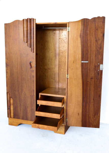 Two Door Art Deco Wardrobe