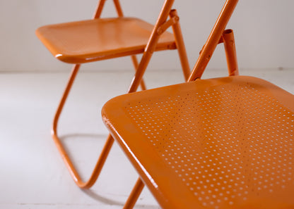 A Pair of Vintage Metal Folding Chairs