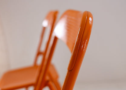 A Pair of Vintage Metal Folding Chairs