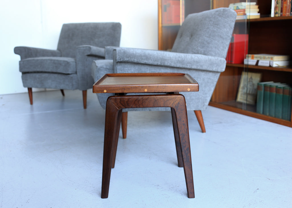 Imbuia Side Table with a Floating Top