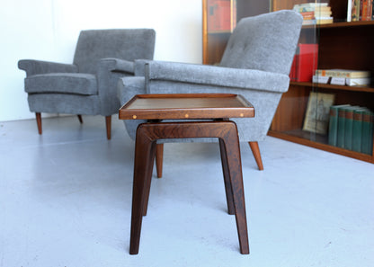 Imbuia Side Table with a Floating Top