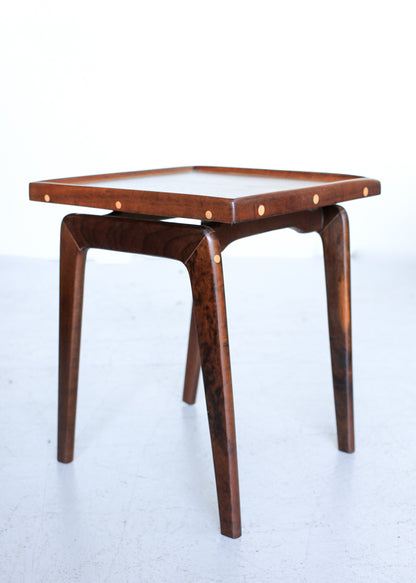 Imbuia Side Table with a Floating Top
