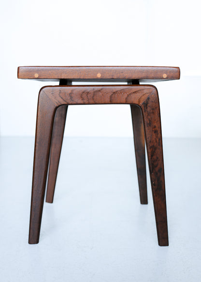 Imbuia Side Table with a Floating Top