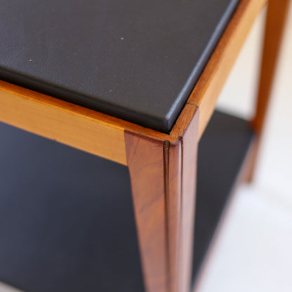 Leather Top Occasional Table