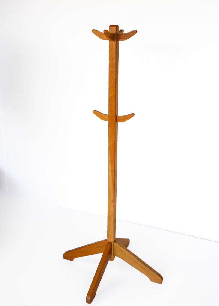 Oak Coat and Hat Stand