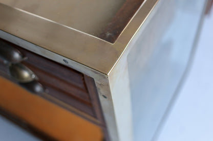 Rare Haberdashery and Display Counter with Brass Frame