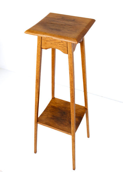 Tall Oak Pot Plant Stand