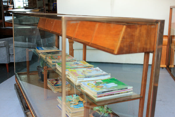 Rare Haberdashery and Display Counter with Brass Frame