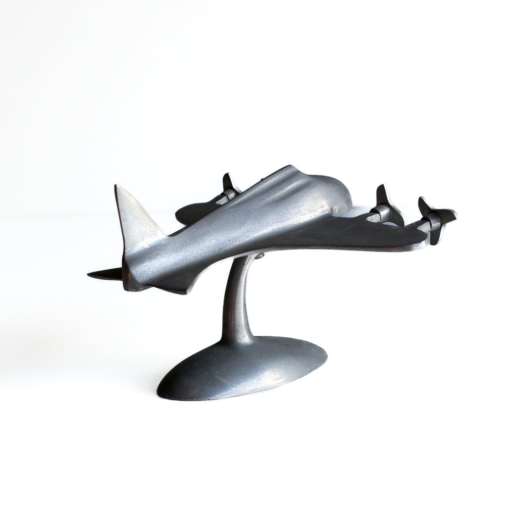 Art Deco Style Four Prop Plane Model