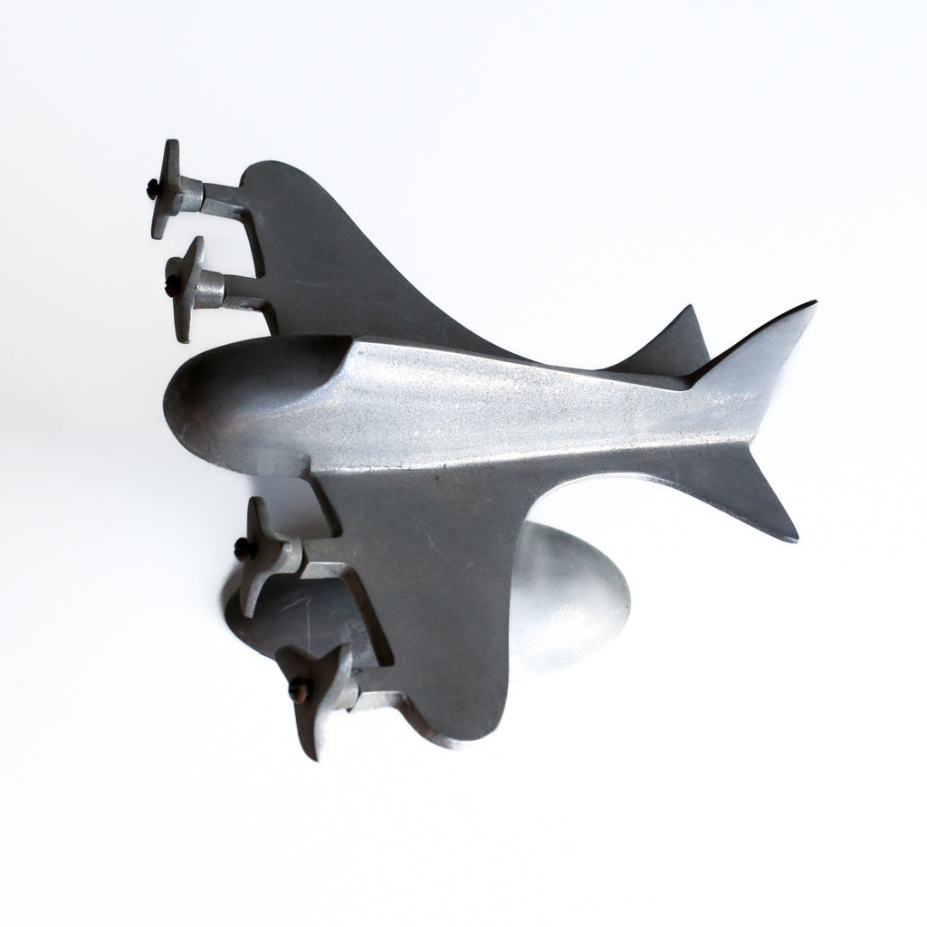 Art Deco Style Four Prop Plane Model