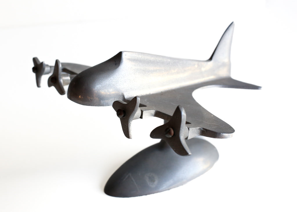 Art Deco Style Four Prop Plane Model