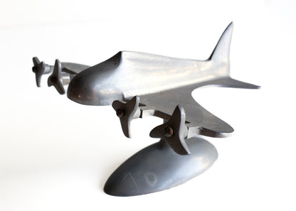 Art Deco Style Four Prop Plane Model