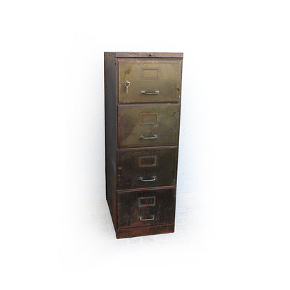 Industrial Style Filing Cabinet with a Safe