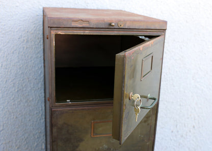 Industrial Style Filing Cabinet with a Safe