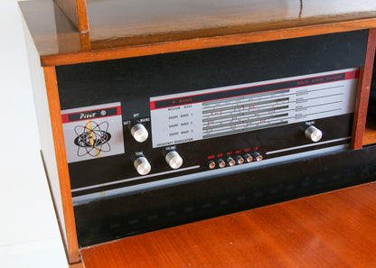 Retro Display Cabinet with Radiogram and Turntable