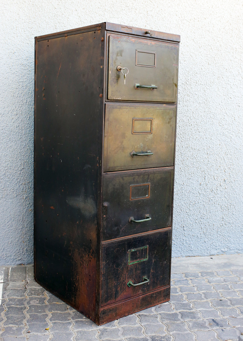 Industrial Style Filing Cabinet with a Safe
