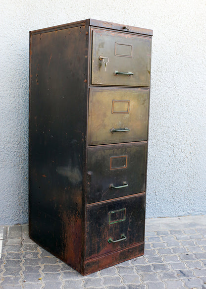 Industrial Style Filing Cabinet with a Safe
