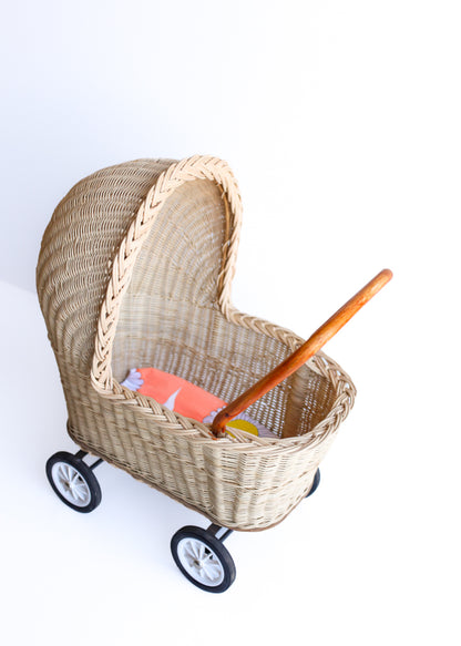 Cane Doll's Pram
