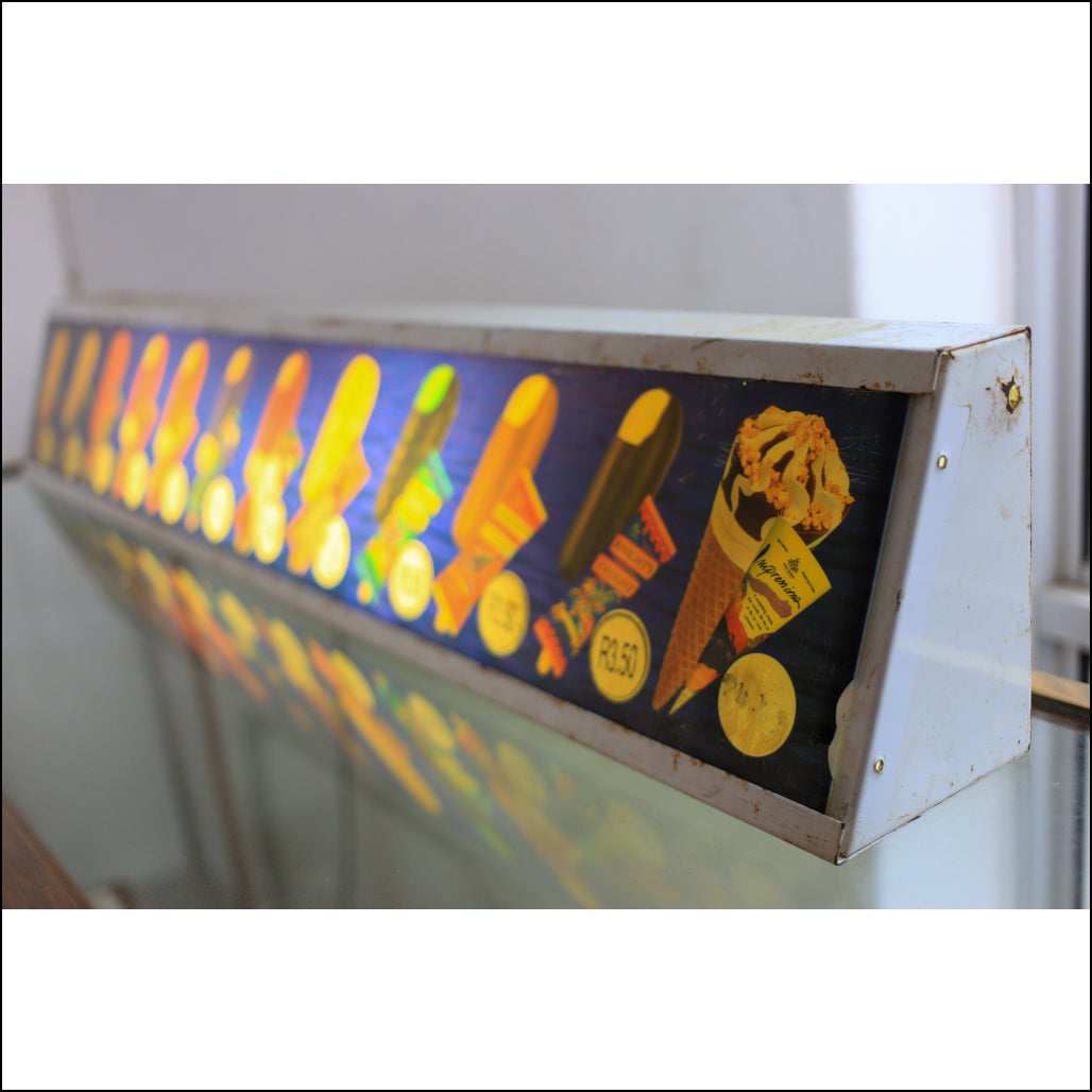 Vintage Ice Cream Advertisement Light Box