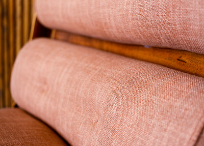 Pair of 1960s Italian Lounge Slipper Chairs and an Ottoman